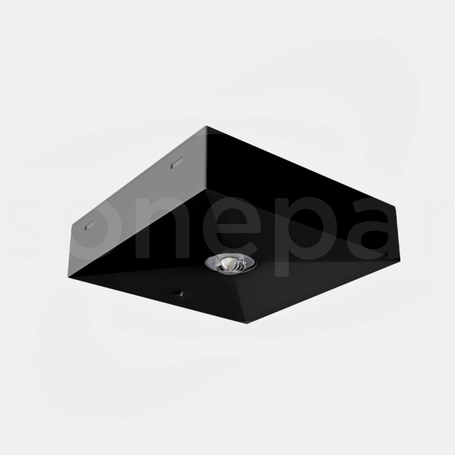 LOVATO N 3 LED IP20 2W 3h AT czarny Oprawa awaryjna LED