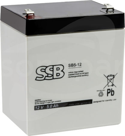 SB5-12 12V 5,0Ah Akumulator kwasowo-ołowiowy