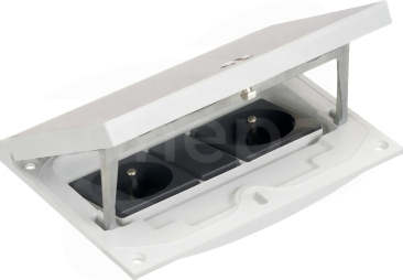 IP66 IK08 2,5×K45 2 gniazda Wkład puszki podłogowej stal inox