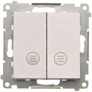 Simon55 aluminium mat Łącznik świecznikowy podświetlany