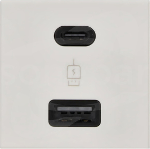 K45 A+C 5V 3A 45x45 Ładowarka USB