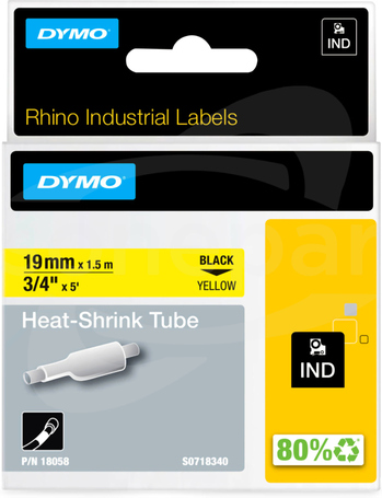 RHINO termokurczliwa ŻÓŁTA KOSZULKA 19mm*1,5mb S0718340