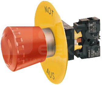 SIRIUS 22mm 1NC czerwony Przycisk grzybkowy