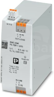 SFP2-1S-1-6A-230AC-PT Urządzenie z ochroną przed przepięciami z filtrem