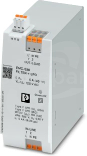 SFP2-1S-1-5A-120AC-PT Urządzenie z ochroną przed przepięciami z filtrem