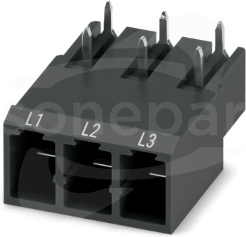 PC 4/ 3-GU-7,62 BK BD:L1-L3 Gniazdo do PCB