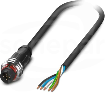 SAC-5P-P12MS/ 5,0-PUR Kabel czujnika/urządzenia wykonawczego