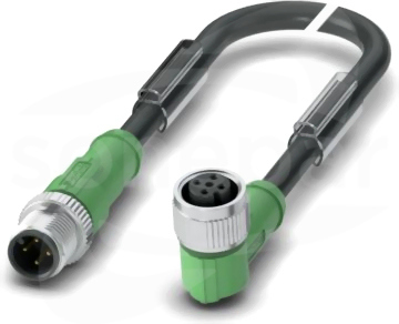 SAC-4P-M12MS/ 5,0-PVC/M12FR Kabel czujnika/urządzenia wykonawczego