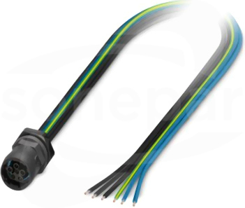 SACC-E-S15FS-5PE-M20/0,5 Device connector front mounting