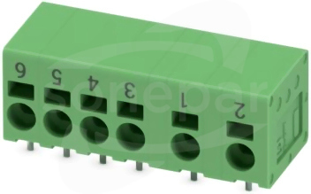 SPT 2,5/ 6-H-5,0 2RZ BD:6-2SO Terminal przyłączeniowy do PCB