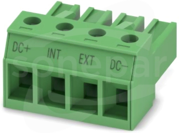 PC 4/ 4-ST-7,62 BD:DC+DC- Złącze do PCB