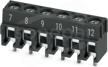 PT 1,5/ 6-5,0-H BK BD:7-12 Terminal przyłączeniowy do PCB