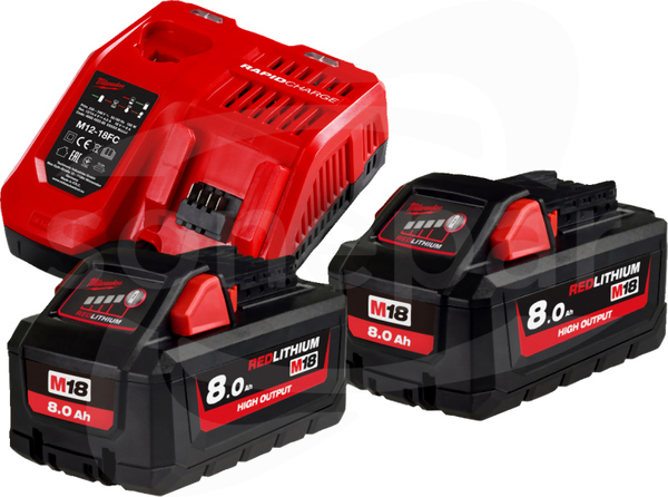 M18HNRG-802-NRG Zestaw akumulatorów z ładowarką