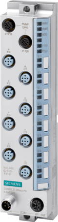SIMATIC ET 200eco PN, AI 8xRTD/TC Moduł wejść analogowych
