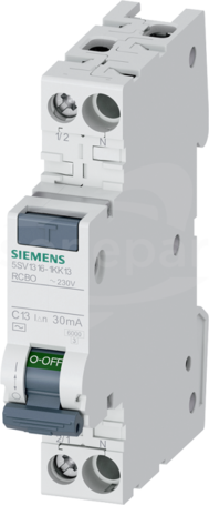 5SV1 1+N 6kA 30mA C13A typ-AC Wyłącznik różnicowo-nadprądowy