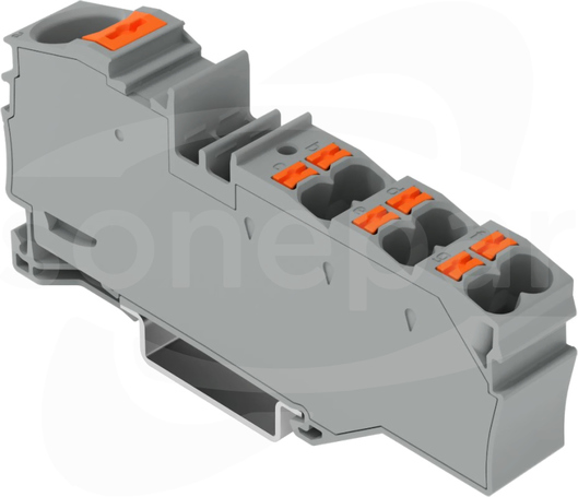 2216-8031 16mm2/6x4mm2 szary Złączka rozgałęźna