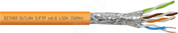 BiTLAN S/FTP 4x2x23 AWG (0,54) kat.6 350MHz LSOH Przewód teleinformatyczny