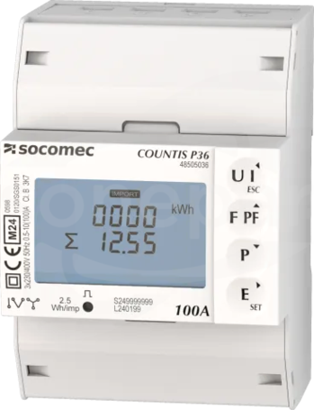 P36 3PH 100A MBUS MID Licznik energii Countis