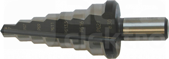 HSS PG fi7-21mm Wiertło stopniowe