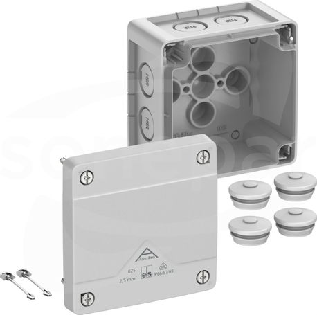 Abox Pro 025-L NOWY IP66/IP67/IP69 szary Skrzynka rozgałęźna