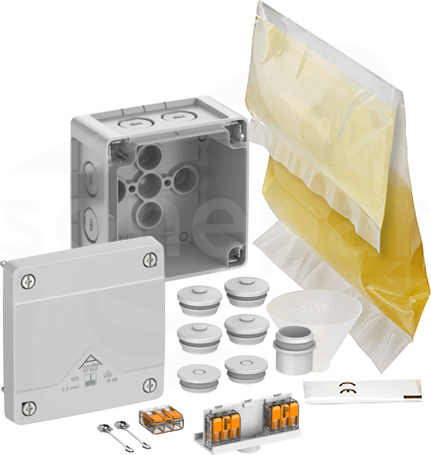 Abox Pro XT SLK-2,5mm2 NOWY 92x92x60 IP68 szary Skrzynka rozgałęźna
