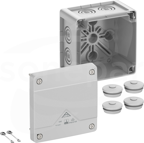 Abox Pro 040-L NOWY 102x102x70 IP69 szary Skrzynka rozgałęźna