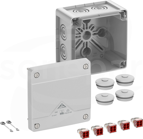 Abox Pro 040-4mm2 NOWY 102x102x70 IP69 szary Skrzynka rozgałęźna