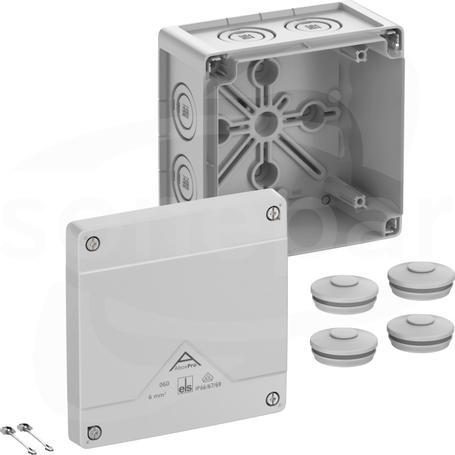 Abox Pro 060-L NOWY 127x127x75 IP69 szary Skrzynka rozgałęźna
