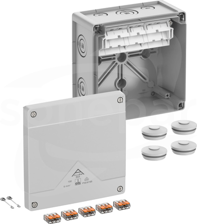 Abox Pro SLK-6mm2 NOWY 152x152x85 IP69 szary Skrzynka rozgałęźna