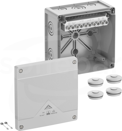 Abox Pro 100-10mm2 NOWY 152x152x85 IP69 szary Skrzynka rozgałęźna