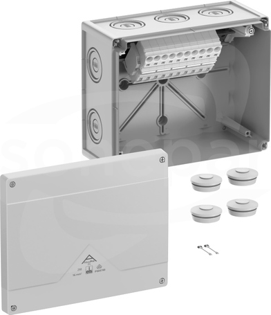 Abox Pro SL-16mm2 NOWY 252x202x120 IP69 szary Skrzynka rozgałęźna