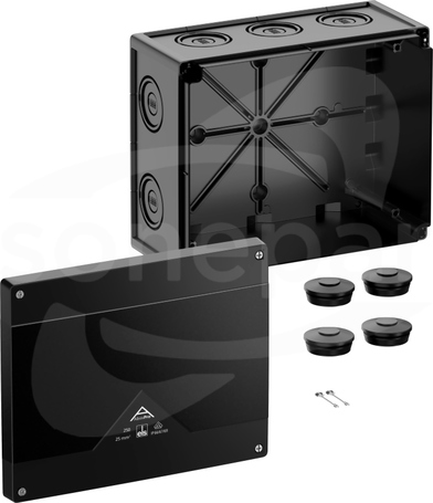 Abox Pro 250-L sw NOWY 252x202x120 IP69 czarny Skrzynka rozgałęźna