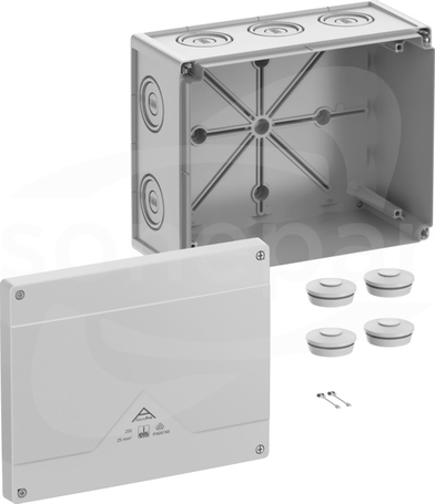 Abox Pro 250-L NOWY 252x202x120 IP69 szary Skrzynka rozgałęźna