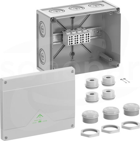Abox HA 250 NOWY 252x202x120 IP54/IP66 szary Skrzynka rozgałęźna