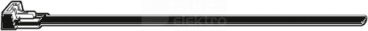 152x7,6mm (100szt) Opaska kablowa do wielokr.otwierania