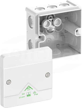 Abox 025-L/w NOWY 87x87x52 IP66 biały Skrzynka rozgałęźna