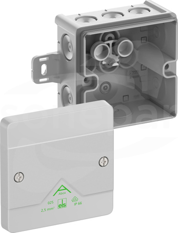 Abox 025 AB-L NOWY 87x87x52 IP66 szary Skrzynka rozgałęźna
