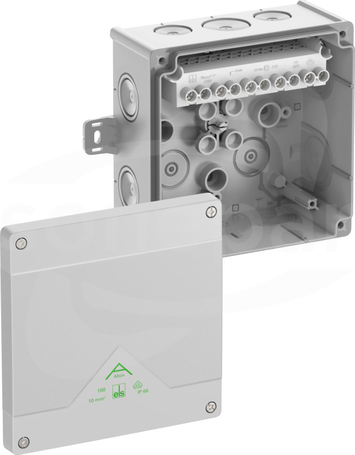Abox 100 AB-10mm2 NOWY 152x152x80 IP66 Skrzynka rozgałęźna