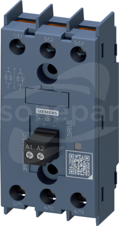SIRIUS SSR 3P 25 A / 48-600 V / 4-30 V DC Przekaźnik półprzewodnikowy