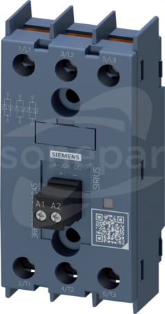 SIRIUS SSR 3P 25 A / 48-600 V / 4-30 V DC Przekaźnik półprzewodnikowy