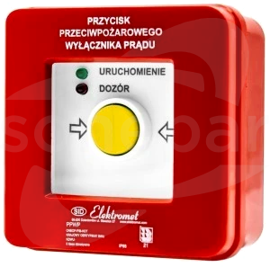 PPWP-1s A NC-NO Przycisk przeciwpożarowy natynkowy