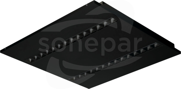 OS-M5D-NW-RST-B-P1 czarny Oprawa LED podtynkowa 595x595
