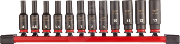 1/4" Hex (12szt) Zestaw nasadek udarowych