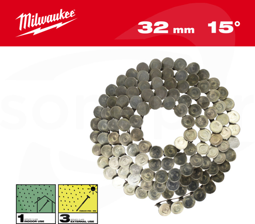 3,05x32mm 15deg (2160szt) Gwoździe spiralne