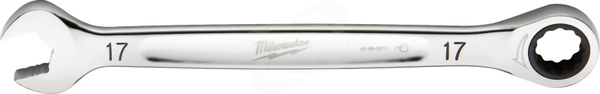 MAXBITE 17mm Klucz płasko-oczkowy z grzechotką