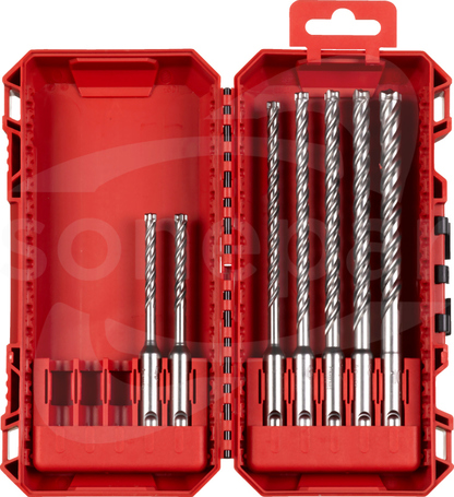 MX4 SDS PLUS 5-10mm (7szt) Zestaw wierteł udarowych 4-ostrzowych