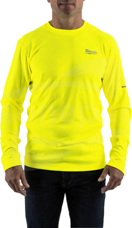 WORKSKIN WW LS YL L żółty Koszulka robocza z długim rękawem