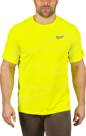 WORKSKIN WW SS YL L żółty Koszulka robocza z krótkim rękawem