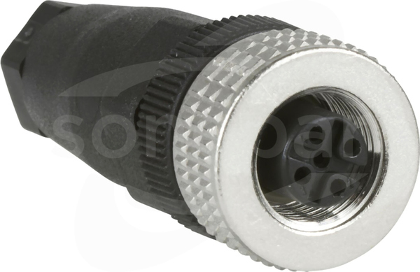 XZCC12FDM40B M12 4P Wtyk żeński prosty
