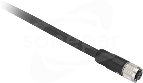 XZCP29P11L5 8-pin 5m M12 KONEKTOR PROSTY ŻEŃSKI
